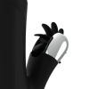 BLACK&SILVER - VIBRADOR BUNNY REED UP & DOWN BLACK&SILVER