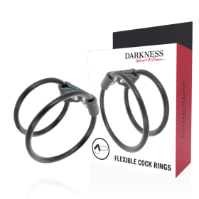 Darkness - Anillo Doble Flexible para el Pene – Accesorios para e