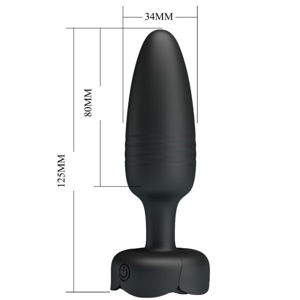 PRETTY LOVE - TARION PLUG ANAL AVEC LUMIÈRE LED NOIR 12,5 CM PRETTY LOVE