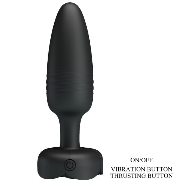 BONITO AMOR - PLUG ANAL TARION COM LUZ LED PRETO 12,5 CM BONITO AMOR