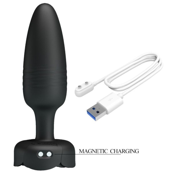 BONITO AMOR - PLUG ANAL TARION COM LUZ LED PRETO 12,5 CM BONITO AMOR