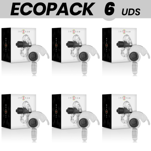 ECOPACK 6 UNITÉS - INTENSE ANNEAU VIBRATEUR TRANSPARENT POUR FRITURE INTENSE