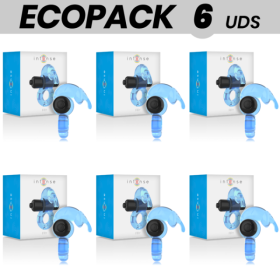 ECOPACK 6 UNITÉS - INTENSE ANNEAU VIBRATEUR BLEU FRY INTENSE