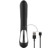 BLACK&SILVER - STIMULATEUR DE LAPIN EN SILICONE RECHARGEABLE JAMIE NOIR BLACK&SILVER