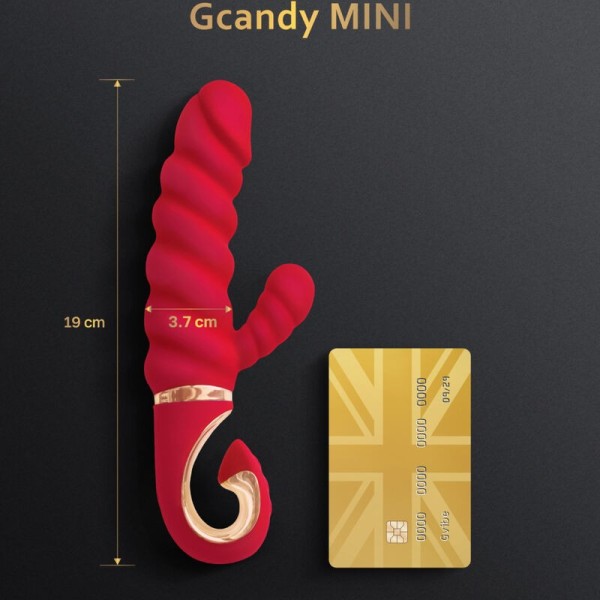 G-VIBE - VIBRATEUR GCANDY MINI ROUGE EN SILICONE G-VIBE