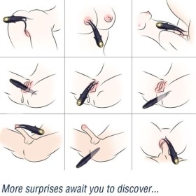 ARMONY - VIBRATEUR SHADOW DOUBLE TÊTE TEASING BLEU ARMONY VIBRATORS