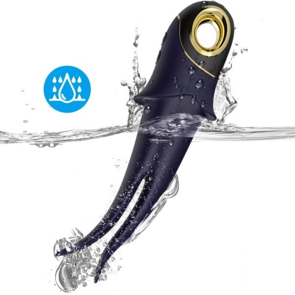 ARMONY - VIBRATEUR SHADOW DOUBLE TÊTE TEASING BLEU ARMONY VIBRATORS