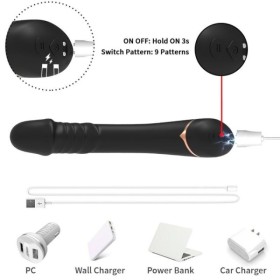 ARMONY - GODE VIBRATEUR SILICONE NOIR ARMONY VIBRATORS