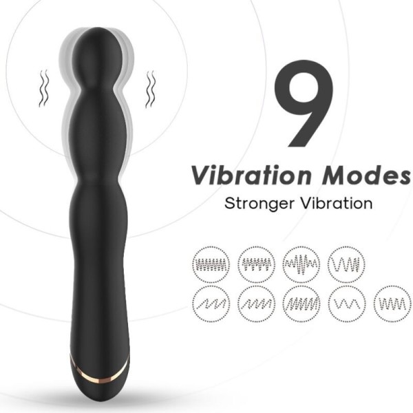 ARMONY - VIBRADOR BAMBU AJUSTÁVEL PRETO VIBRADORES ARMONY