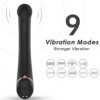 ARMONY - VIBRADOR DE CABEÇA FALT DE SILICONE PRETO VIBRADORES ARMONY