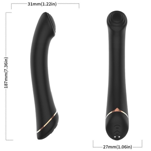 ARMONY - VIBRATEUR FALT HEAD SILICONE NOIR ARMONY VIBRATORS