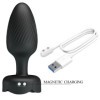 PLUG ANAL VARIAN CON LUZ LED NEGRO 10,8 CM PRETTY LOVE