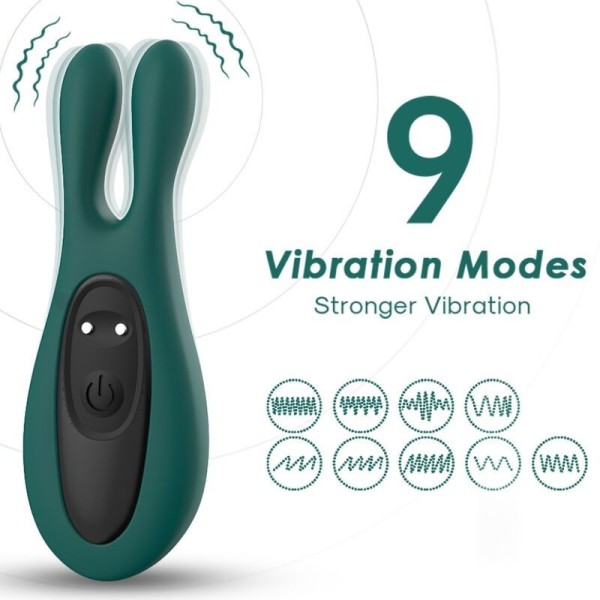 ARMONY - STIMULATEUR & VIBRATEUR LAPIN VERT ARMONY STIMULATORS