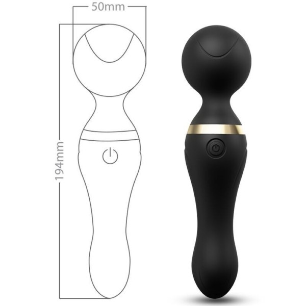 ARMONY - FREEZA MASSAGER E VIBRADOR CABEÇA SUPER FLEXÍVEL PRETO MASSAGEADORES ARMONY