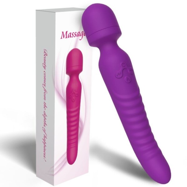 ARMONY - MASAJEADOR MISSION Y VIBRADOR EFECTO CALOR VIOLETA MASAJ