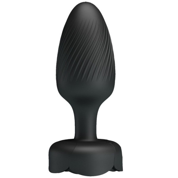 PLUG ANAL AVEC LUMIÈRE LED NOIR 9,8 CM PRETTY LOVE - Bouchons anaux