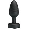 PLUG ANAL CON LUZ LED NEGRO 9,8 CM PRETTY LOVE - Plugs anales