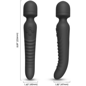 ARMONY - MASAJEADOR MISSION Y VIBRADOR EFECTO CALOR NEGRO MASAJEA