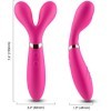 ARMONY - Y-WAND MASSAGE & VIBRATEUR DOUBLE TÊTE FUCHSIA ARMONY MASSAGERS