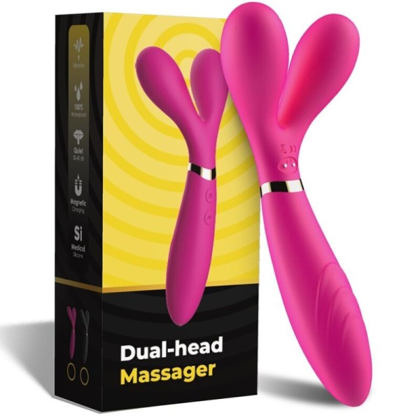 ARMONY - Y-WAND MASSAGE & VIBRATEUR DOUBLE TÊTE FUCHSIA ARMONY MASSAGERS