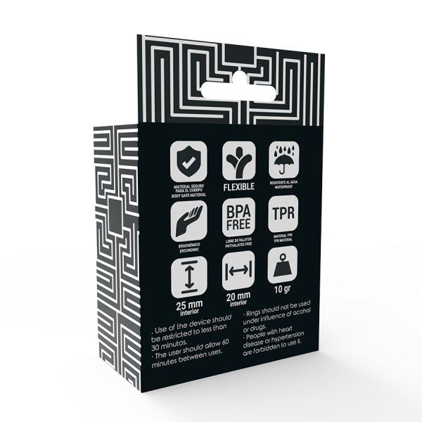 Addicted Toys - Black C-Ring Set - Anillos para el pene sin vibra