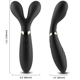 ARMONY - Y-WAND MASSAGE & VIBRATEUR DOUBLE TÊTE NOIR ARMONY MASSAGERS