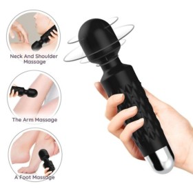 ARMONY - MASSEUR ET VIBRATEUR POSTMAN TÊTE SUPER FLEXIBLE NOIR ARMONY MASSAGERS