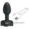 PLUG ANAL OLMAN AVEC LUMIÈRE LED NOIR 8,8 CM PRETTY LOVE