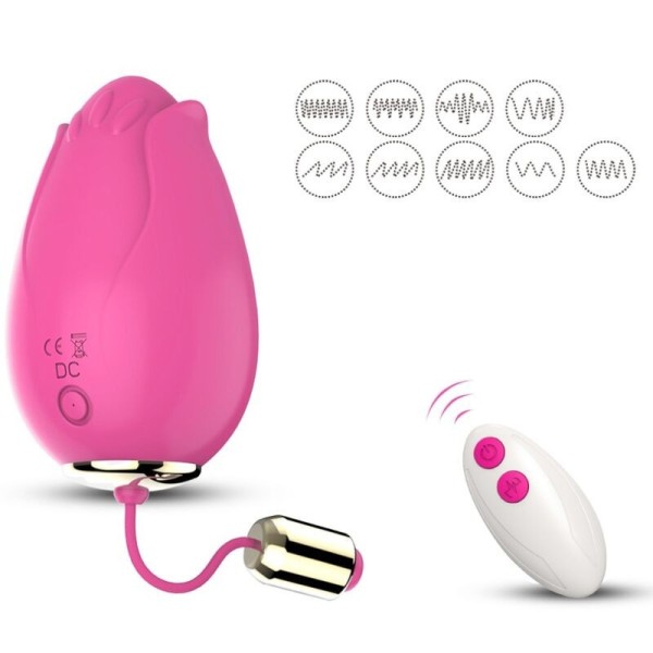 VIBRATEUR MANDALA EGG TÉLÉCOMMANDE G-SPOT FUCHSIA ARMONY STIMULATORS