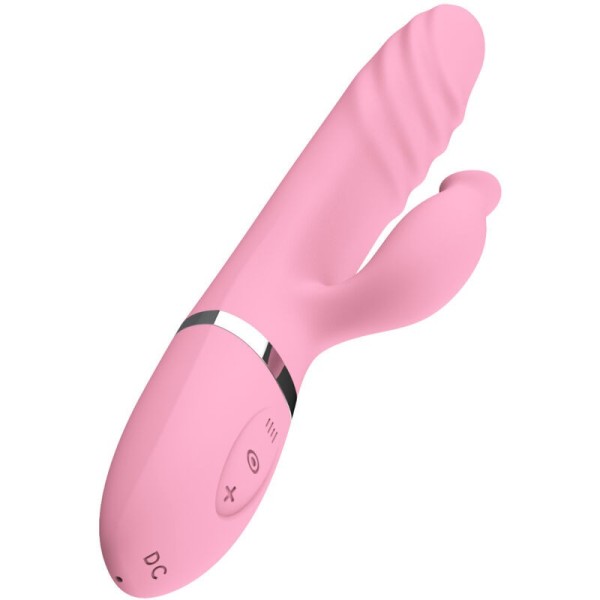 ARMONY - VIBRADOR Y EMPUJADOR CON LENGUA EFECTO CALOR ROSA VIBRAD
