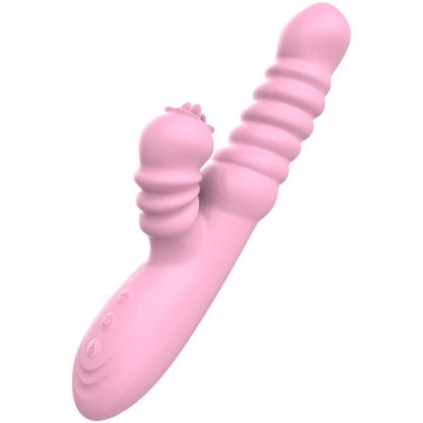 ARMONY - VIBRADOR MULTIFUNÇÃO COM LÍNGUA ESTIMULANTE EFEITO CALOR ROSA VIBRADORES ARMONY