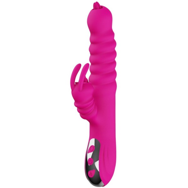 ARMONY - VIBRATEUR MULTIFONCTION RABBIT DOUBLE LANGUE EFFET CHALEUR FUCHSIA ARMONY VIBRATORS