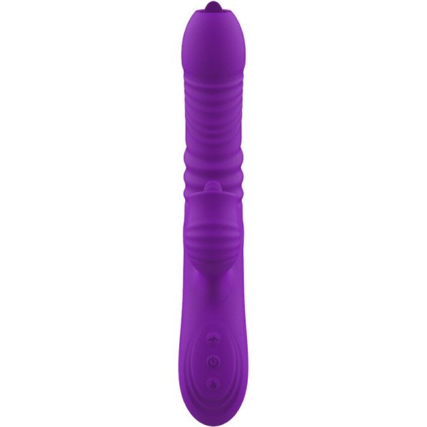 ARMONY - VIBRATEUR LAPIN ENTIÈREMENT G SPOT AVEC LANGUE STIMULANTE EFFET CHALEUR VIOLET ARMONY VIBRATORS