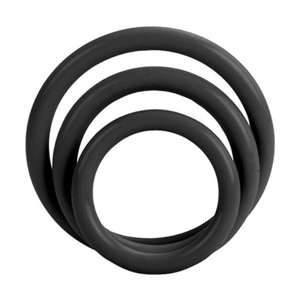 Calexotics - Tri-Ring Negro - Accesorios para el pene