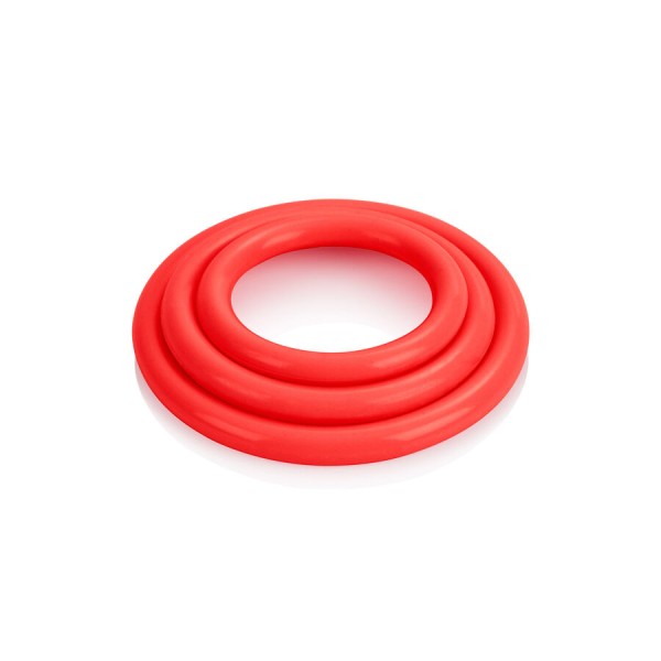 Calexotics - SET DE Tres Anillos Rojos – Accesorios para el pene