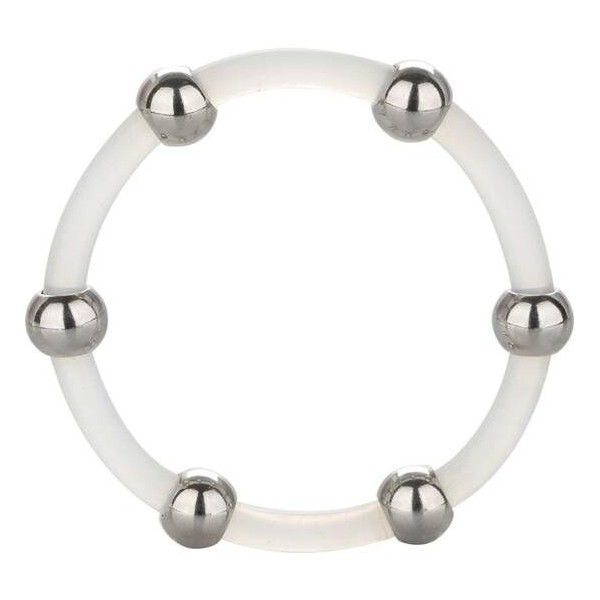 Calexotics - Bague EN Silicone Perlée Acier XL