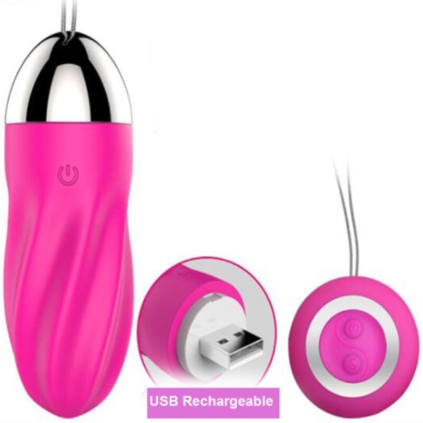 HUEVO VIBRADOR SWEETY SPIRAL ROSA ESTIMULADORES ARMONY - Huevos v