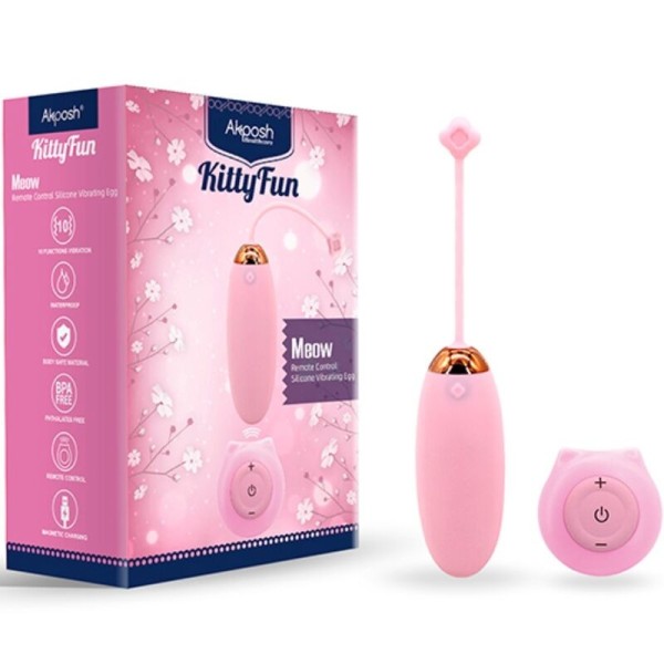 ARMONY - KITTY FUN EGG VIBRADOR CONTROL REMOTO 10 VIBRACIONES EST