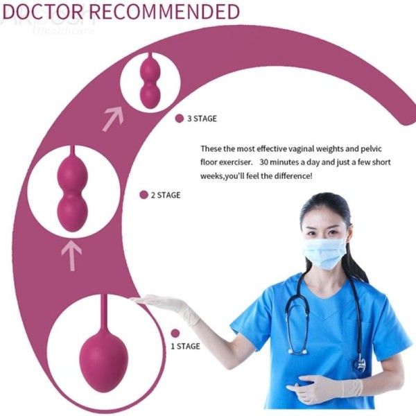 ARMONY - MANCUERNA ANABIOSIS VAGINAL 3 NIVELES BURDEOS ARMONY WEA