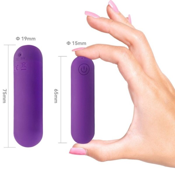ARMONY - SPLASH HAHA VIBRATEUR BULLET SILICONE 10 VIBRATIONS 75 X 19 CM VIOLET ARMONY STIMULATORS