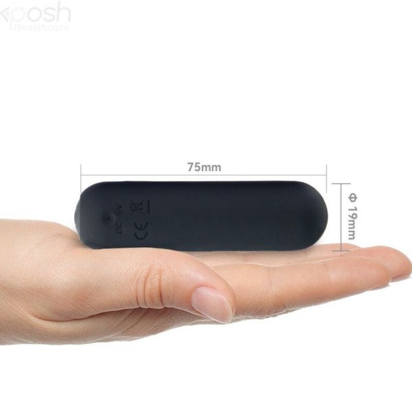 ARMONY - SPLASH HAHA VIBRATEUR BULLET SILICONE 10 VIBRATIONS 75 X 19 CM NOIR ARMONY STIMULATORS