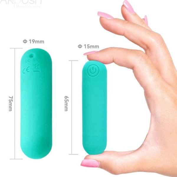 ARMONY - SPLASH HAHA VIBRATEUR BULLET SILICONE 10 VIBRATIONS 75 X 19 CM VERT ARMONY STIMULATORS