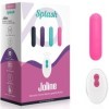 ARMONY - SPLASH JOLINE VIBRATEUR BULLET TÉLÉCOMMANDE EN SILICONE 10 VIBRATIONS 65 X 15 CM ROSE ARMONY STIMULATORS