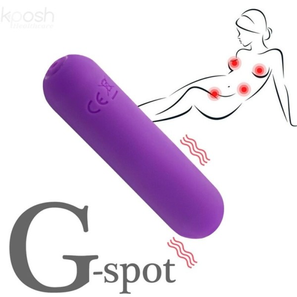 ARMONY - SPLASH JOLINE VIBRATEUR BULLET TÉLÉCOMMANDE EN SILICONE 10 VIBRATIONS 6.5 X 1.5 CM VIOLET ARMONY STIMULATORS
