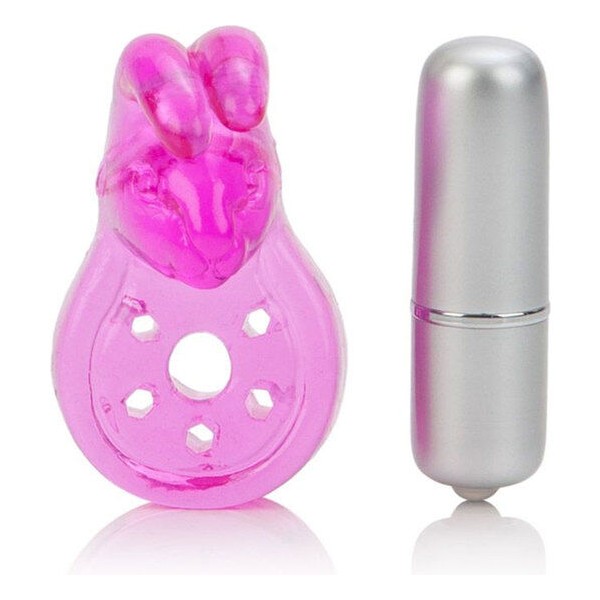 Calexotics - Micro Vibe Arouser Lapin – Cockring avec vibration