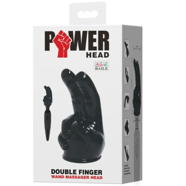 CABEÇA ELÉTRICA INTERCAMBIÁVEL PARA BAILE POWER HEAD MÃO DESIGN MASSAGER