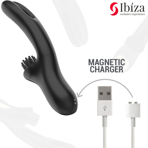 IBIZA - VIBRATEUR CLITORIALE MULTICELLULAIRE À BROSSAGE RABITT HI-TECH ET DOUBLE ONDES IBIZA TECHNOLOGY