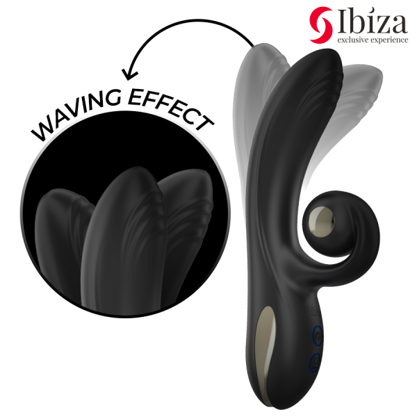 IBIZA - VIBRATEUR TWISTER AVEC STIMULATEUR DE COURBES ET VIBRO-ROTATION IBIZA TECHNOLOGY