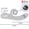 IBIZA - VIBRATEUR TWISTER AVEC STIMULATEUR DE COURBES ET VIBRO-ROTATION IBIZA TECHNOLOGY