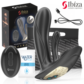 IBIZA - VIBRATEUR PORTABLE AVEC STIMULATION DU POINT G ET DU CLITORIS AVEC TÉLÉCOMMANDE IBIZA TECHNOLOGY